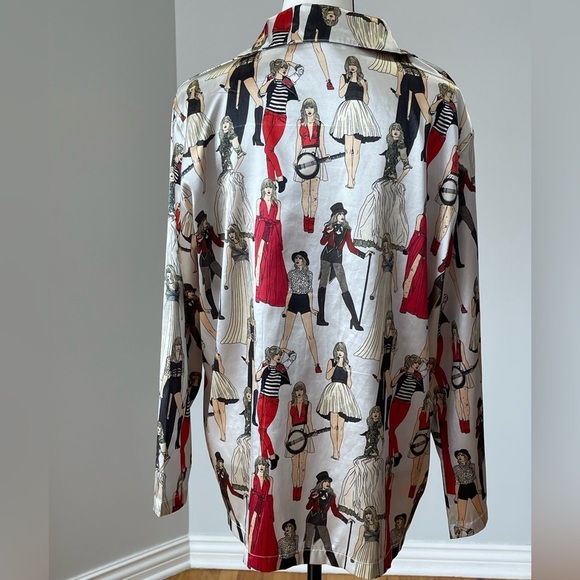 Taylor Swift Red Era's size small pajama top in a size small concert fan swiftie - Picture 3 of 10